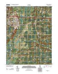 Vandalia Illinois Historical topographic map, 1:24000 scale, 7.5 X 7.5 Minute, Year 2012