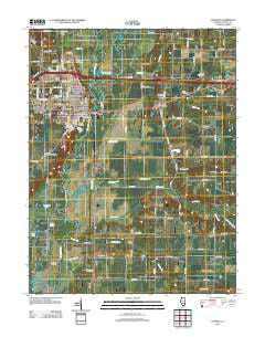 Vandalia Illinois Historical topographic map, 1:24000 scale, 7.5 X 7.5 Minute, Year 2012