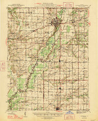 Vandalia Illinois Historical topographic map, 1:62500 scale, 15 X 15 Minute, Year 1947