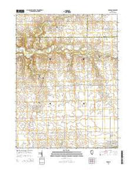 Varna Illinois Current topographic map, 1:24000 scale, 7.5 X 7.5 Minute, Year 2015