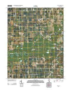 Venedy Illinois Historical topographic map, 1:24000 scale, 7.5 X 7.5 Minute, Year 2012