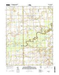 Venedy Illinois Current topographic map, 1:24000 scale, 7.5 X 7.5 Minute, Year 2015