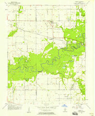 Venedy Illinois Historical topographic map, 1:24000 scale, 7.5 X 7.5 Minute, Year 1957
