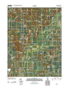 Vera Illinois Historical topographic map, 1:24000 scale, 7.5 X 7.5 Minute, Year 2012