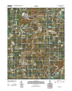 Vergennes Illinois Historical topographic map, 1:24000 scale, 7.5 X 7.5 Minute, Year 2012