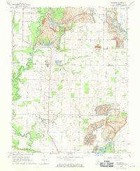 Vergennes Illinois Historical topographic map, 1:24000 scale, 7.5 X 7.5 Minute, Year 1968