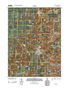 Vermont Illinois Historical topographic map, 1:24000 scale, 7.5 X 7.5 Minute, Year 2012