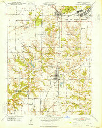 Vermont Illinois Historical topographic map, 1:24000 scale, 7.5 X 7.5 Minute, Year 1948