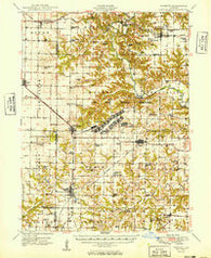 Vermont Illinois Historical topographic map, 1:62500 scale, 15 X 15 Minute, Year 1949