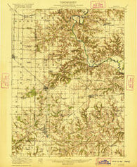Vermont Illinois Historical topographic map, 1:62500 scale, 15 X 15 Minute, Year 1921