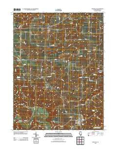 Versailles Illinois Historical topographic map, 1:24000 scale, 7.5 X 7.5 Minute, Year 2012