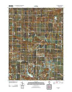 Victoria Illinois Historical topographic map, 1:24000 scale, 7.5 X 7.5 Minute, Year 2012