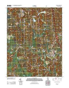 Vienna Illinois Historical topographic map, 1:24000 scale, 7.5 X 7.5 Minute, Year 2012
