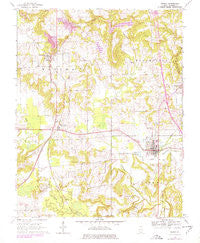 Vienna Illinois Historical topographic map, 1:24000 scale, 7.5 X 7.5 Minute, Year 1966