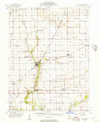 Villa Grove Illinois Historical topographic map, 1:62500 scale, 15 X 15 Minute, Year 1956