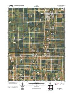 Villa Grove Illinois Historical topographic map, 1:24000 scale, 7.5 X 7.5 Minute, Year 2012