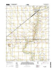 Villa Grove Illinois Current topographic map, 1:24000 scale, 7.5 X 7.5 Minute, Year 2015