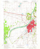 Vincennes Indiana Historical topographic map, 1:24000 scale, 7.5 X 7.5 Minute, Year 1965