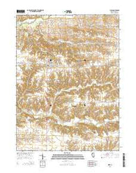 Viola Illinois Current topographic map, 1:24000 scale, 7.5 X 7.5 Minute, Year 2015