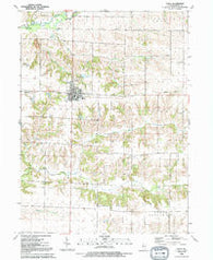 Viola Illinois Historical topographic map, 1:24000 scale, 7.5 X 7.5 Minute, Year 1992