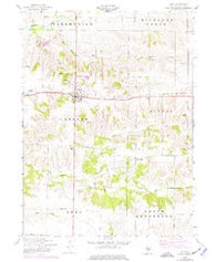 Viola Illinois Historical topographic map, 1:24000 scale, 7.5 X 7.5 Minute, Year 1953
