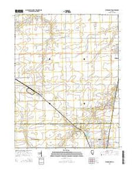 Virden North Illinois Current topographic map, 1:24000 scale, 7.5 X 7.5 Minute, Year 2015