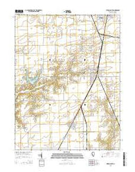 Virden South Illinois Current topographic map, 1:24000 scale, 7.5 X 7.5 Minute, Year 2015