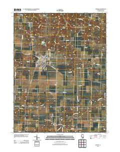 Virginia Illinois Historical topographic map, 1:24000 scale, 7.5 X 7.5 Minute, Year 2012