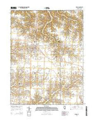 Virginia Illinois Current topographic map, 1:24000 scale, 7.5 X 7.5 Minute, Year 2015