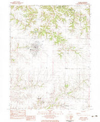 Virginia Illinois Historical topographic map, 1:24000 scale, 7.5 X 7.5 Minute, Year 1983