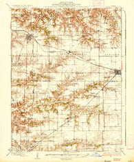Virginia Illinois Historical topographic map, 1:62500 scale, 15 X 15 Minute, Year 1936