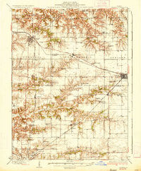 Virginia Illinois Historical topographic map, 1:62500 scale, 15 X 15 Minute, Year 1936