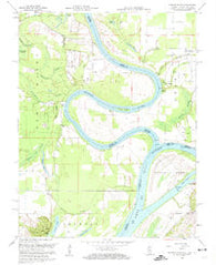 Wabash Island Kentucky Historical topographic map, 1:24000 scale, 7.5 X 7.5 Minute, Year 1958