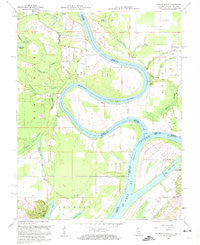 Wabash Island Kentucky Historical topographic map, 1:24000 scale, 7.5 X 7.5 Minute, Year 1958