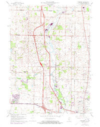 Wadsworth Illinois Historical topographic map, 1:24000 scale, 7.5 X 7.5 Minute, Year 1960