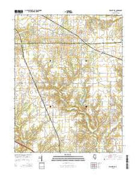 Walnut Hill Illinois Current topographic map, 1:24000 scale, 7.5 X 7.5 Minute, Year 2015