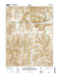 Walsh Illinois Current topographic map, 1:24000 scale, 7.5 X 7.5 Minute, Year 2015