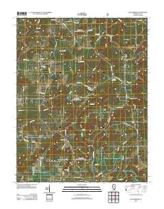 Waltersburg Illinois Historical topographic map, 1:24000 scale, 7.5 X 7.5 Minute, Year 2012