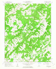 Waltersburg Illinois Historical topographic map, 1:24000 scale, 7.5 X 7.5 Minute, Year 1962
