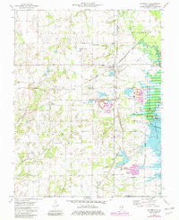 Waltonville Illinois Historical topographic map, 1:24000 scale, 7.5 X 7.5 Minute, Year 1975