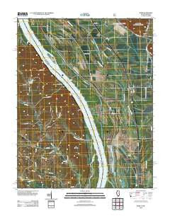Ware Illinois Historical topographic map, 1:24000 scale, 7.5 X 7.5 Minute, Year 2012