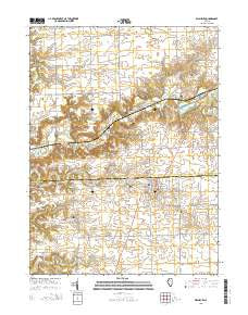 Washburn Illinois Current topographic map, 1:24000 scale, 7.5 X 7.5 Minute, Year 2015