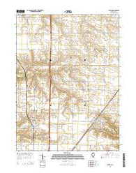 Wataga Illinois Current topographic map, 1:24000 scale, 7.5 X 7.5 Minute, Year 2015