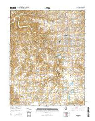 Waterloo Illinois Current topographic map, 1:24000 scale, 7.5 X 7.5 Minute, Year 2015