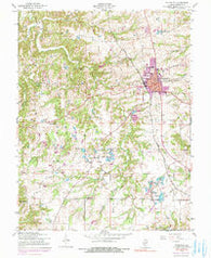 Waterloo Illinois Historical topographic map, 1:24000 scale, 7.5 X 7.5 Minute, Year 1954
