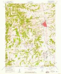 Waterloo Illinois Historical topographic map, 1:24000 scale, 7.5 X 7.5 Minute, Year 1954