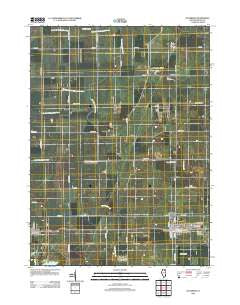 Waterman Illinois Historical topographic map, 1:24000 scale, 7.5 X 7.5 Minute, Year 2012