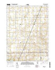 Waterman Illinois Current topographic map, 1:24000 scale, 7.5 X 7.5 Minute, Year 2015