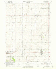 Waterman Illinois Historical topographic map, 1:24000 scale, 7.5 X 7.5 Minute, Year 1971