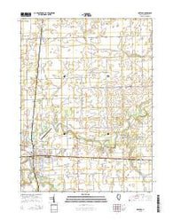 Watseka Illinois Current topographic map, 1:24000 scale, 7.5 X 7.5 Minute, Year 2015
